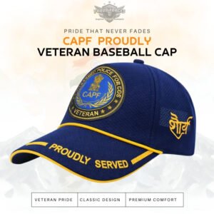 Premium Quality CAPF-Proudly Served Blue Baseball Cap for Veterans