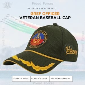 GREF Officers’ Veteran Baseball Cap (Olive Green Color) -Premium Quality