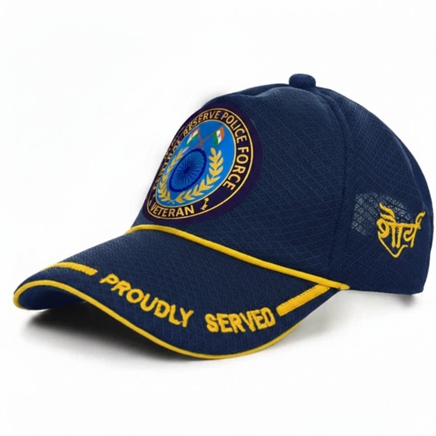 premium quality crpf proudly (blue color) baseball cap for veterans premium quality crpf proudly (blue color) baseball cap for veterans