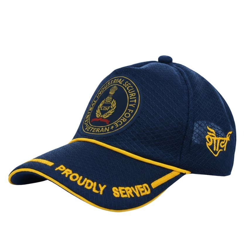 premium quality cisf proudly veteran baseball cap (blue color) premium quality cisf proudly veteran baseball cap (blue color)