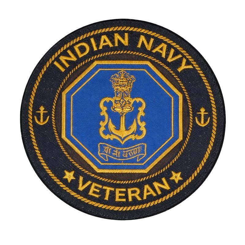 premium quality indian navy veteran iron on woven & embroidered patches for apparel premium quality indian navy veteran iron on woven & embroidered patches for apparel