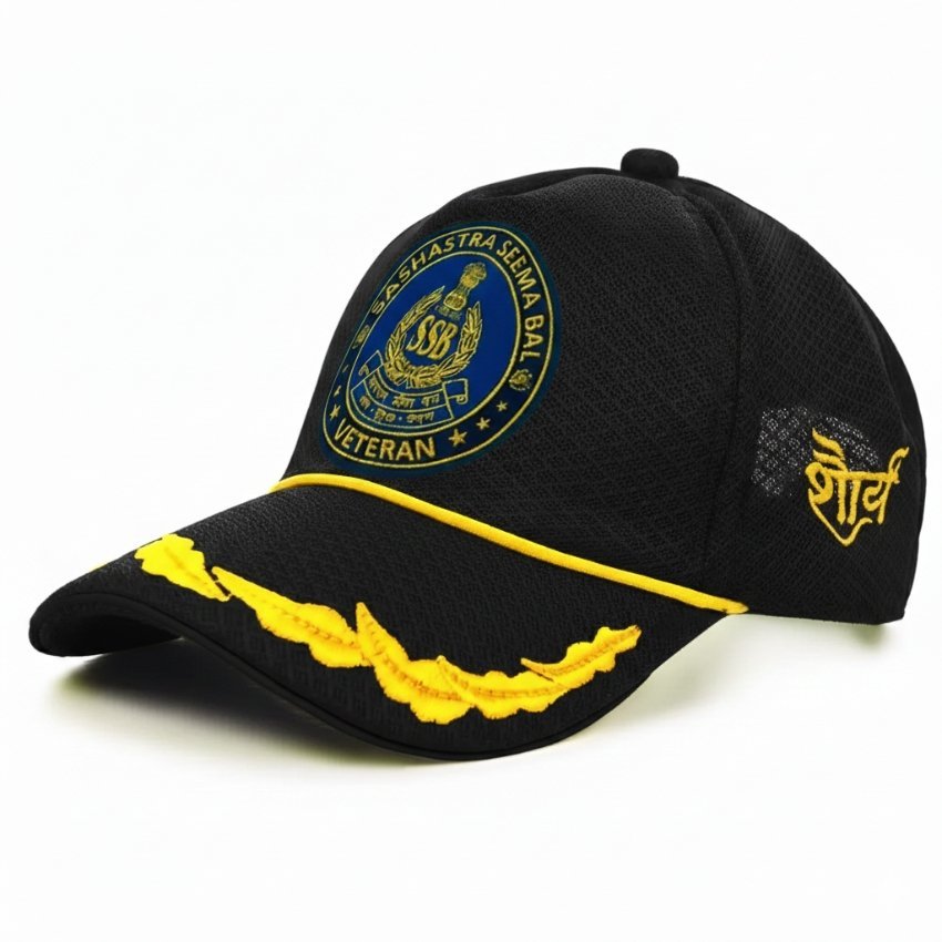 premium quality ssb officers’ veteran baseball cap (black color) premium quality ssb officers’ veteran baseball cap (black color)