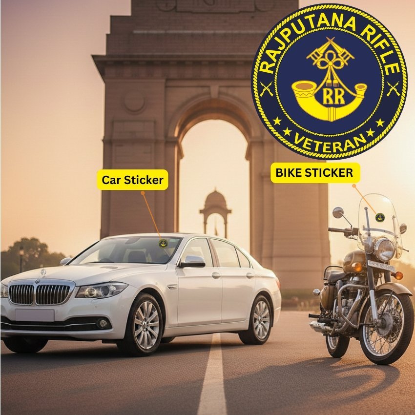 premium quality rajputana rifles veteran car & bike stickers premium quality rajputana rifles veteran car & bike stickers