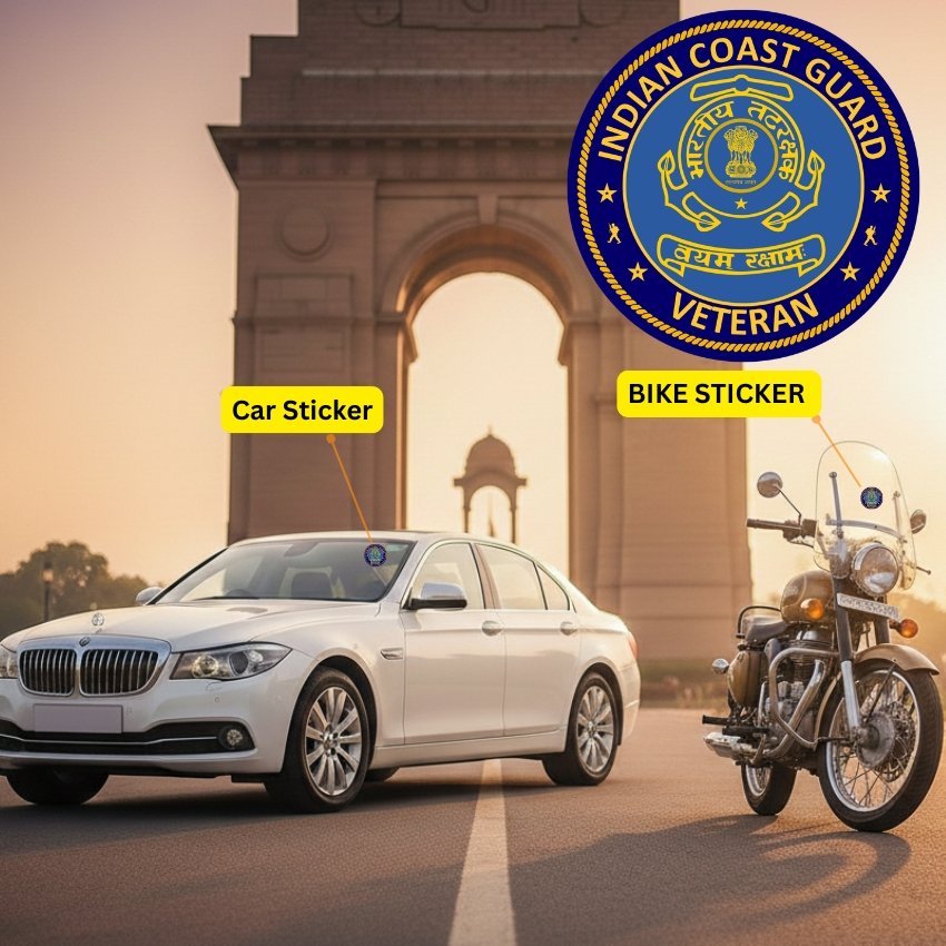 premium quality indian coast guard (icg) veteran car & bike stickers premium quality indian coast guard (icg) veteran car & bike stickers