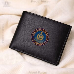 SSB (Sashastra Seema Bal) Veteran Black Leather Wallet for Men (Premium Classic Edition)