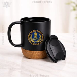 CAPF Veteran Matte Finish Coffee Mug with Cork Base