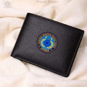 CRPF Veteran Black Leather Wallet for Men (Premium Classic Edition)