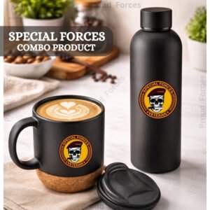 Special Forces Veteran Matte Finish Bottle & Coffee Mug Combo Set